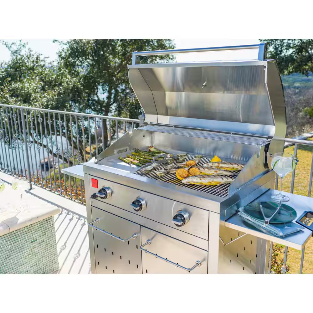 Premium 3-Burner Natural Gas Grill in 304 Stainless Steel