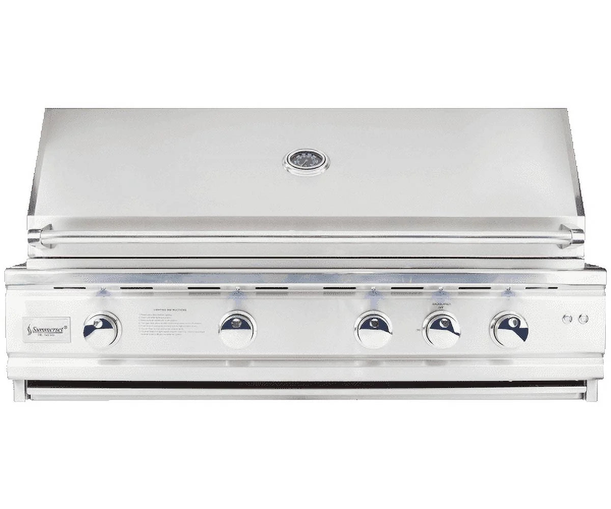 TRL Deluxe 44-Inch 4-Burner Built-In Natural Gas Grill with Rotisserie - TRLD44-NG