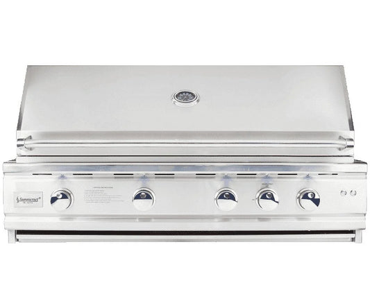 TRL Deluxe 44-Inch 4-Burner Built-In Natural Gas Grill with Rotisserie - TRLD44-NG