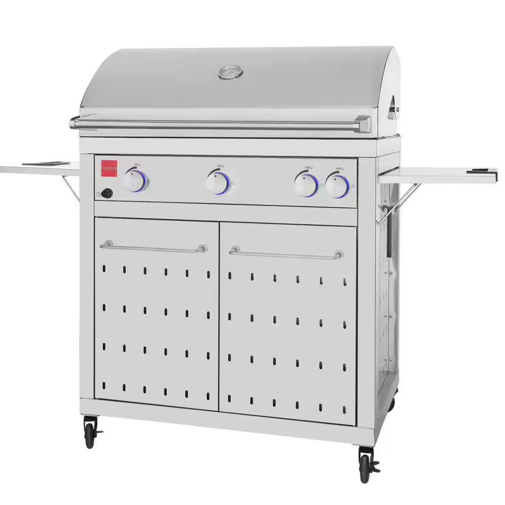 Premium 4-Burner Natural Gas Grill in 304 Stainless Steel