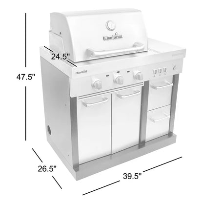 Medallion Series Modular Outdoor Kitchen 3-Burner Infrared Gas Grill