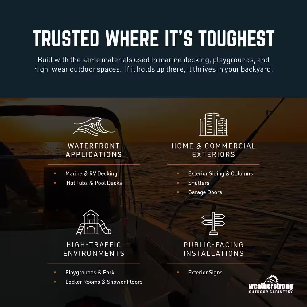 Miami Dark Ash 17-Piece 121.25 In. X 34.5 In. X 28 In. Outdoor Kitchen Cabinet Island Set