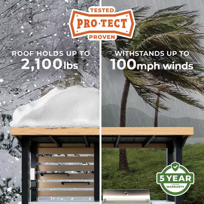 Fusion Flame 5-Burner Propane Gas Grill Island with Rotisserie and Outdoor Rated Refrigerator in Stainless Steel